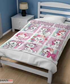 Top Cute Disney Cartoon The Aristocats Marie Blanket Fleece Customized Blanket - Image 3