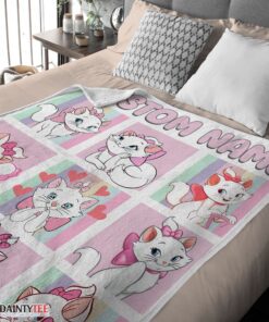 Top Cute Disney Cartoon The Aristocats Marie Blanket Fleece Customized Blanket - Image 4