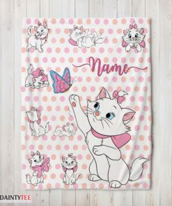 Top Cute Marie Cat Blanket Fleece Customized Blanket
