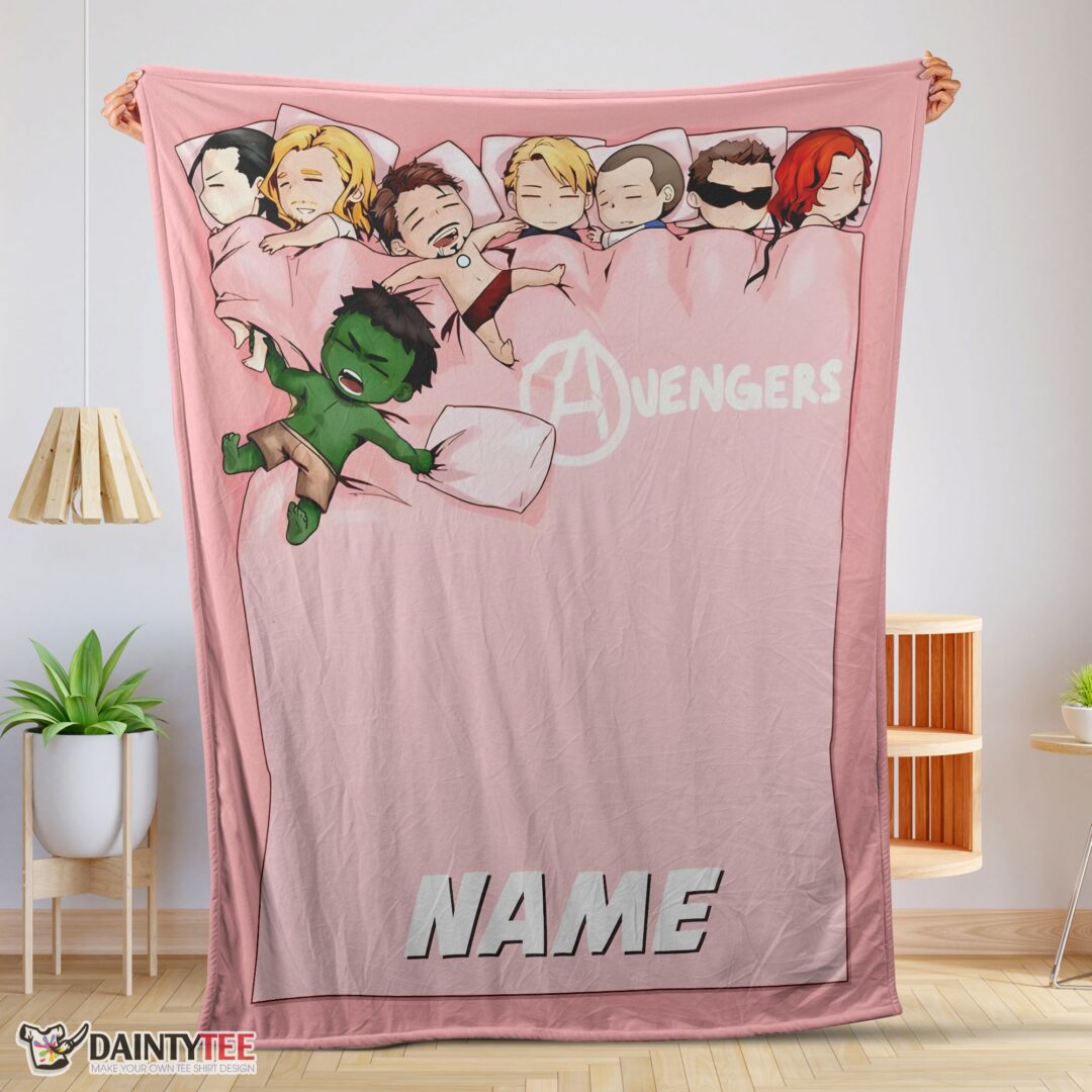 top-cute-marvel-avengers-assemble-avengers-chibi-character-sleeping-blanket-fleece-customized-blanket-mk-01 Top Cute Marvel Avengers Assemble Avengers Chibi Character Sleeping Blanket Fleece Customized Blanket