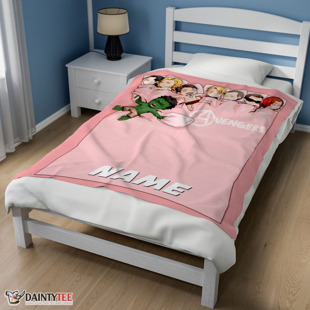 top-cute-marvel-avengers-assemble-avengers-chibi-character-sleeping-blanket-fleece-customized-blanket-mk-02 Top Cute Marvel Avengers Assemble Avengers Chibi Character Sleeping Blanket Fleece Customized Blanket - Image 3