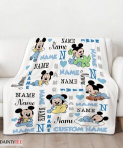 Top Disney Baby Mickey's Dreamland Blanket Fleece Customized Blanket - Image 3