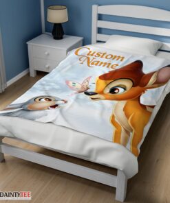 Top Disney Bambi And Thumper Blanket Fleece Customized Blanket - Image 3