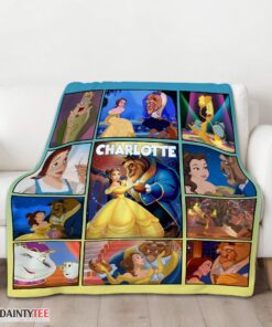 Top Disney Beauty And The Beast Mystery To Love Collage Blanket Fleece Customized Blanket - Image 3