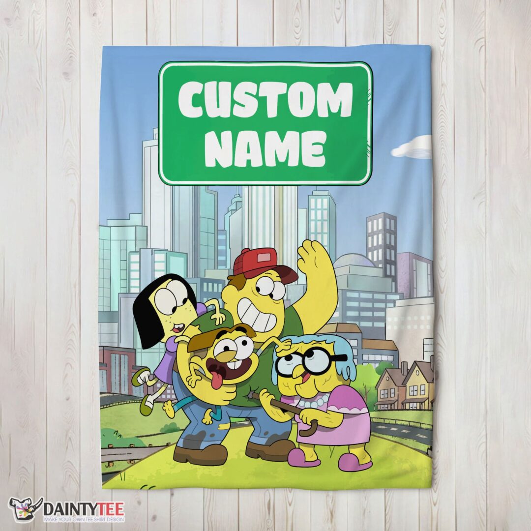 top-disney-big-city-greens-family-cartoon-blanket-fleece-customized-blanket-mk-02 Top Disney Big City Greens Family Cartoon Blanket Fleece Customized Blanket