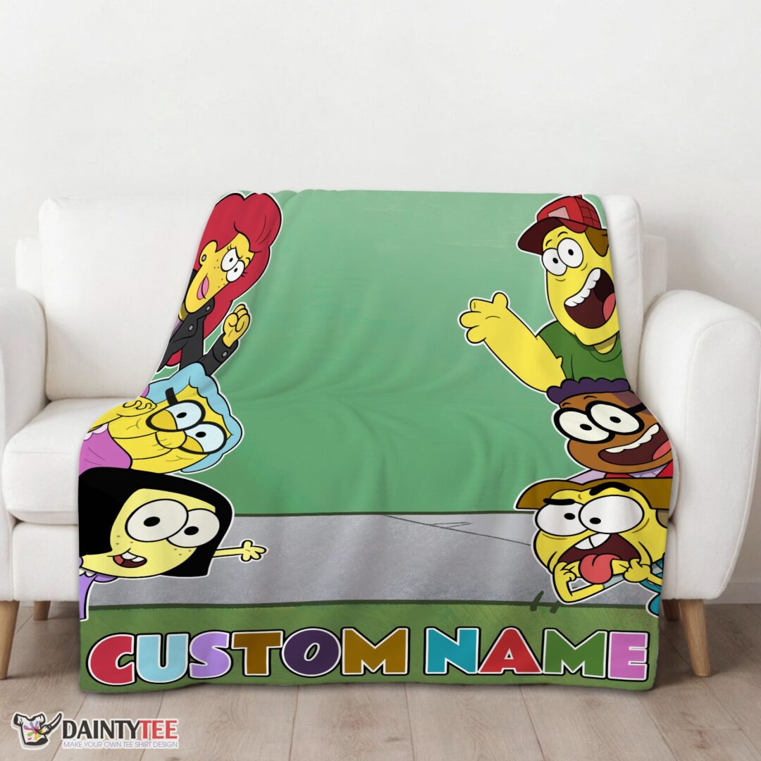 top-disney-big-city-greens-peeking-family-blanket-fleece-customized-blanket-mk-01 Top Disney Big City Greens Peeking Family Blanket Fleece Customized Blanket - Image 3