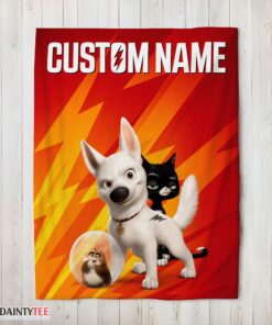 Top Disney Bolt And Friends Blanket Fleece Customized Blanket
