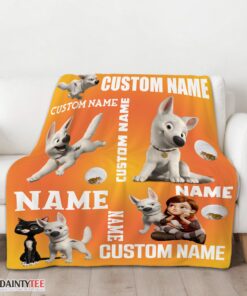 Top Disney Bolt And Penny Blanket Fleece Customized Blanket - Image 2