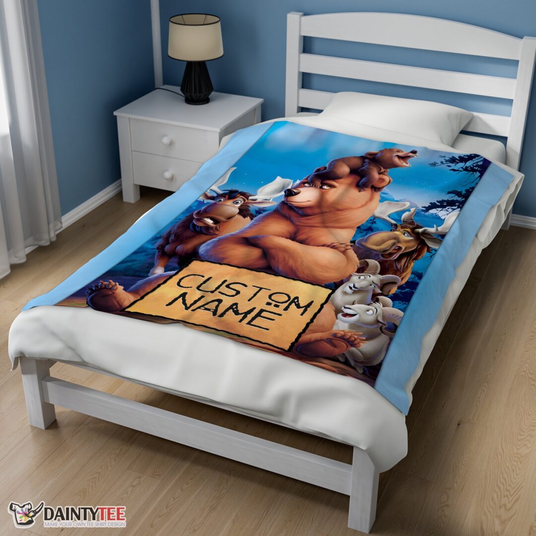top-disney-brother-bear-poster-blanket-fleece-customized-blanket-mk-02 Top Disney Brother Bear Poster Blanket Fleece Customized Blanket - Image 3