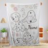 Top Disney Cartoon 101 Dalmatians Cute Blanket Fleece Customized Blanket