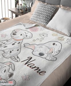 Top Disney Cartoon 101 Dalmatians Cute Blanket Fleece Customized Blanket - Image 3