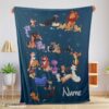 Top Disney Cartoon All Cats Character Blanket Fleece Customized Blanket