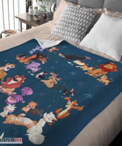 Top Disney Cartoon All Cats Character Blanket Fleece Customized Blanket - Image 4