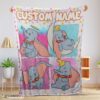 Top Disney Cartoon Baby Girl Elephant Dumbo Velveteen Cute Blanket Fleece Customized Blanket