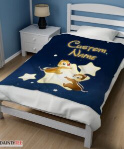 Top Disney Cartoon Chip And Dale Cute Blanket Fleece Customized Blanket - Image 3