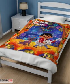 Top Disney Cartoon COCO Boy With Guitar Cute Blanket Fleece Customized Blanket - Image 3
