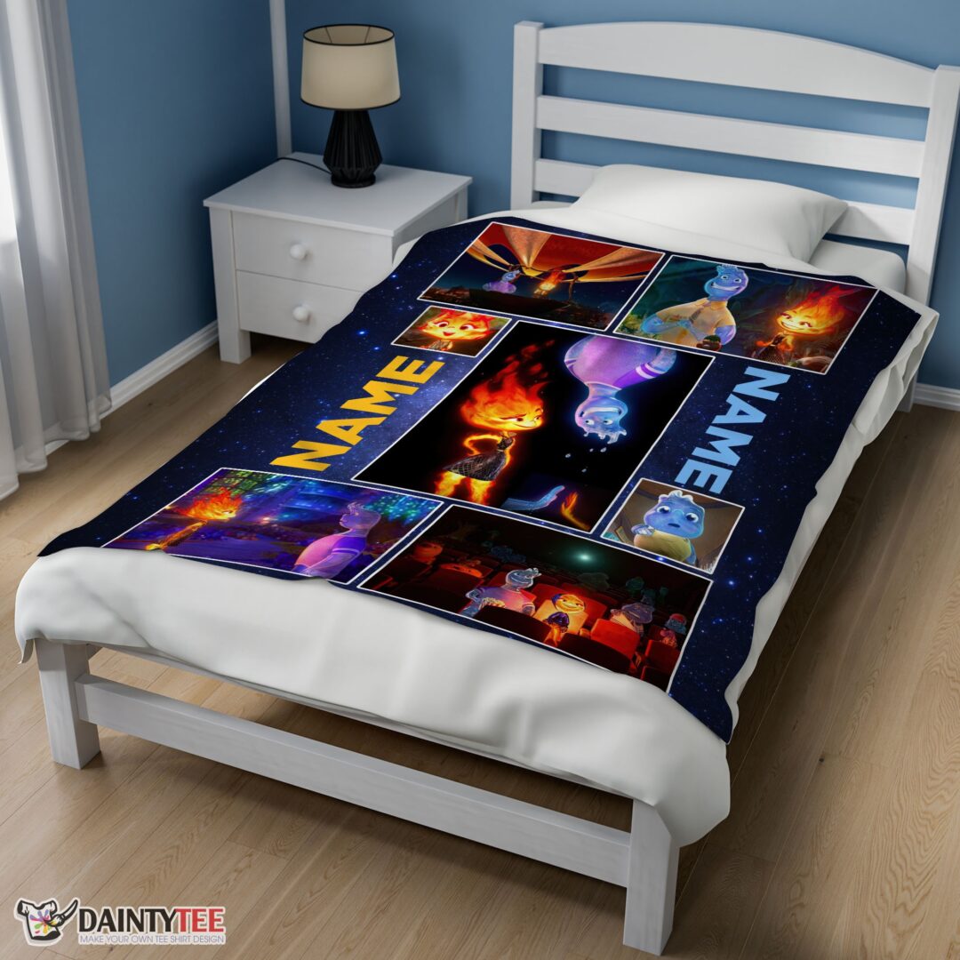 top-disney-cartoon-elemental-blanket-fleece-customized-blanket-mk-02 Top Disney Cartoon Elemental Blanket Fleece Customized Blanket - Image 3