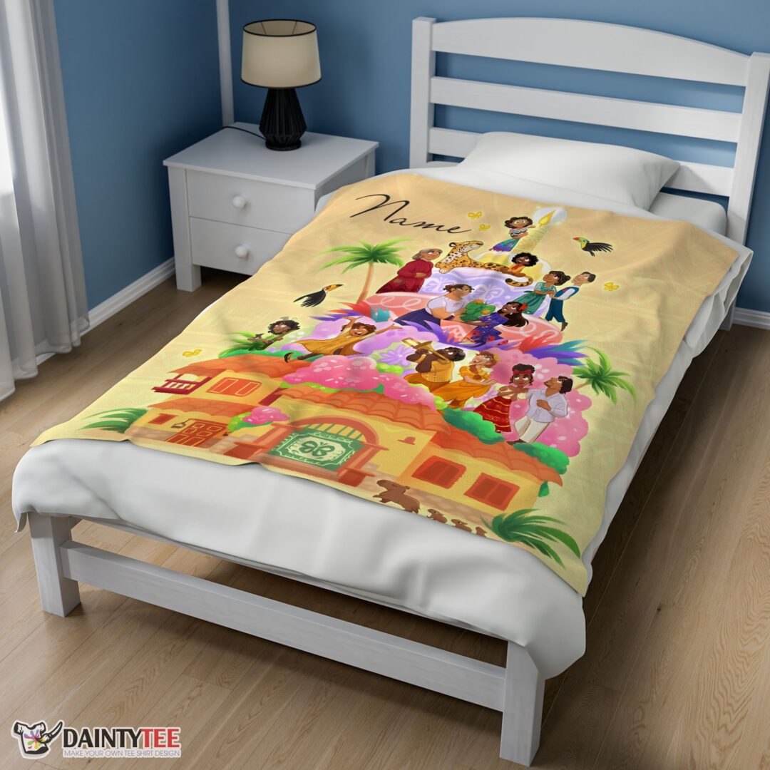 top-disney-cartoon-encanto-movie-blanket-customize-blanket-mk-01-2 Top Disney Cartoon Encanto Movie Blanket Customize Blanket - Image 3