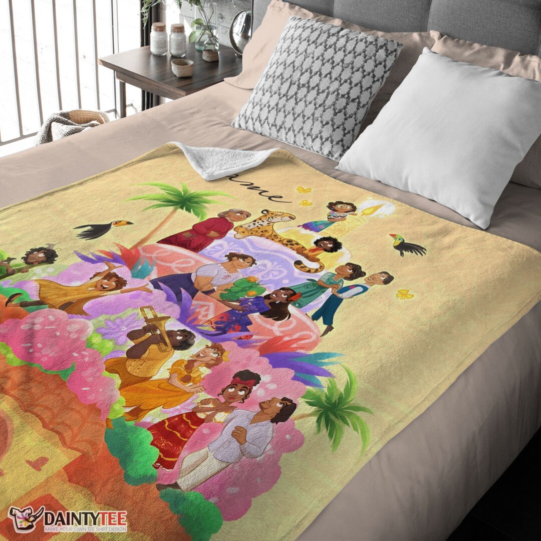 top-disney-cartoon-encanto-movie-blanket-customize-blanket-mk-01-3 Top Disney Cartoon Encanto Movie Blanket Customize Blanket - Image 4
