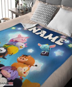Top Disney Cartoon Mickey And Friends Cute Blanket Fleece Customized Blanket - Image 4