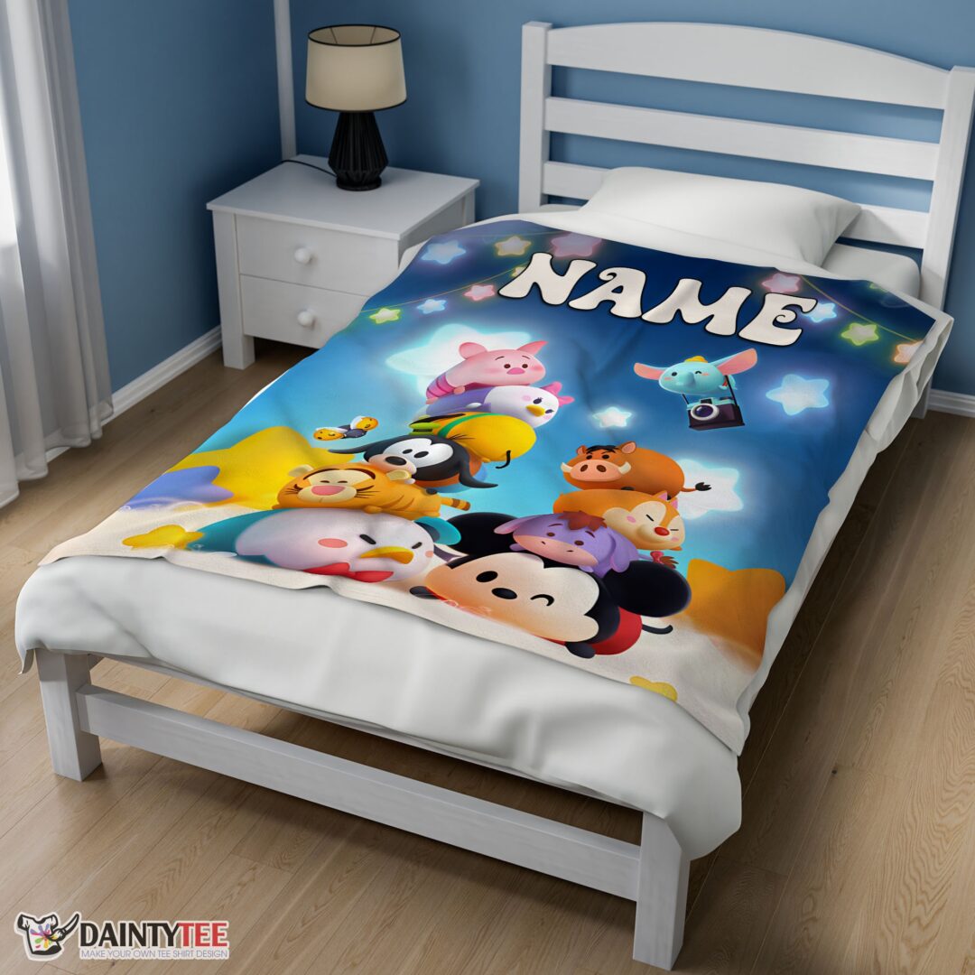 top-disney-cartoon-mickey-and-friends-cute-blanket-fleece-customized-blanket-mk-03-3 Top Disney Cartoon Mickey And Friends Cute Blanket Fleece Customized Blanket - Image 3
