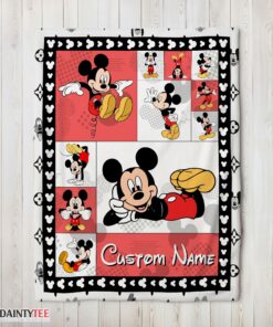 Top Disney Cartoon Mickey Mouse Blanket Fleece Customized Blanket