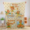 Top Disney Cartoon Orange Bird Cute Blanket Fleece Customized Blanket