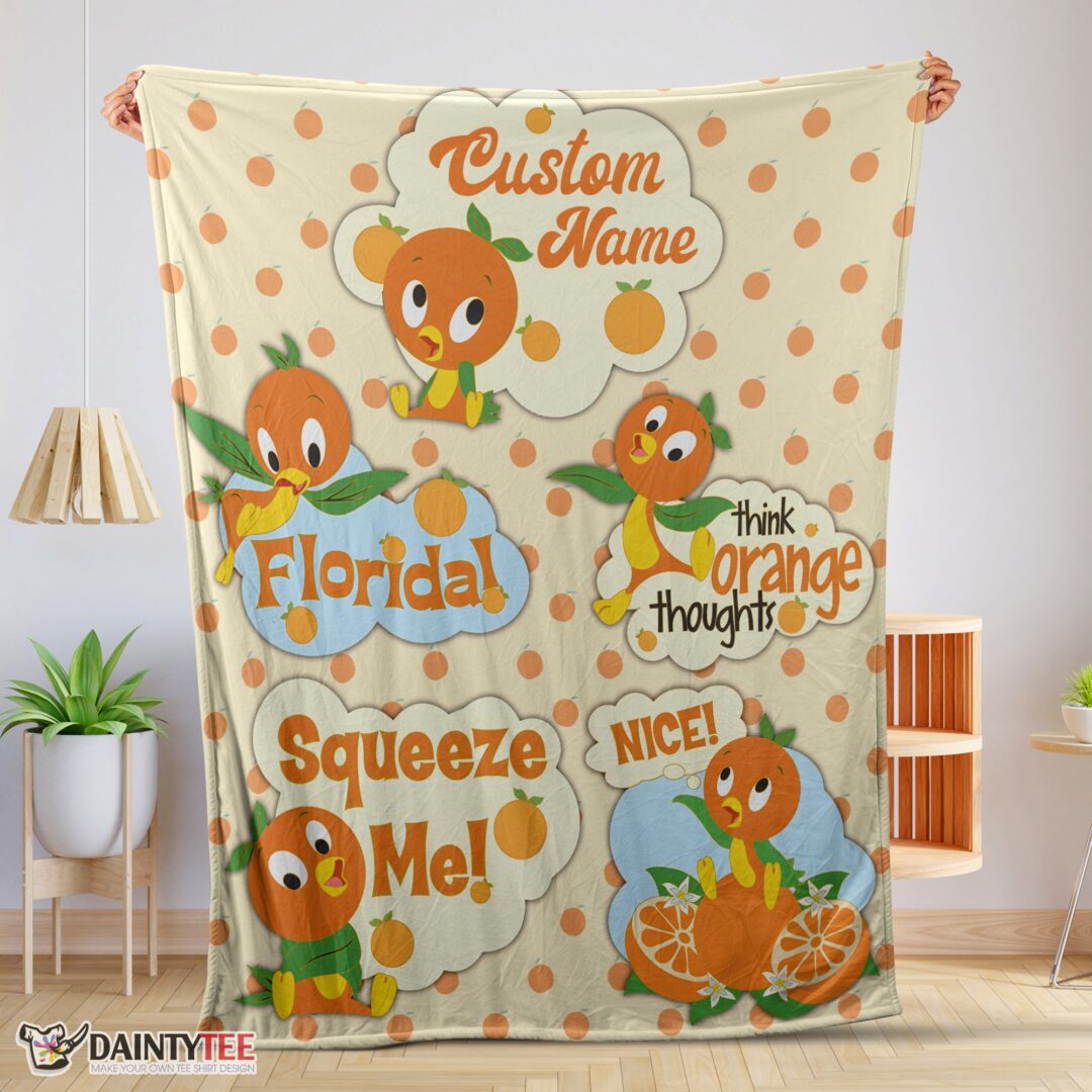 top-disney-cartoon-orange-bird-cute-blanket-fleece-customized-blanket-mk-01 Top Disney Cartoon Orange Bird Cute Blanket Fleece Customized Blanket