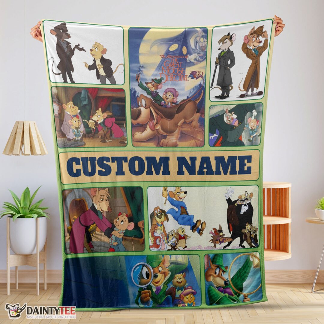 top-disney-cartoon-personalized-great-mouse-detective-blanket-fleece-customized-blanket-mk-01-1 Top Disney Cartoon Personalized Great Mouse Detective Blanket Fleece Customized Blanket
