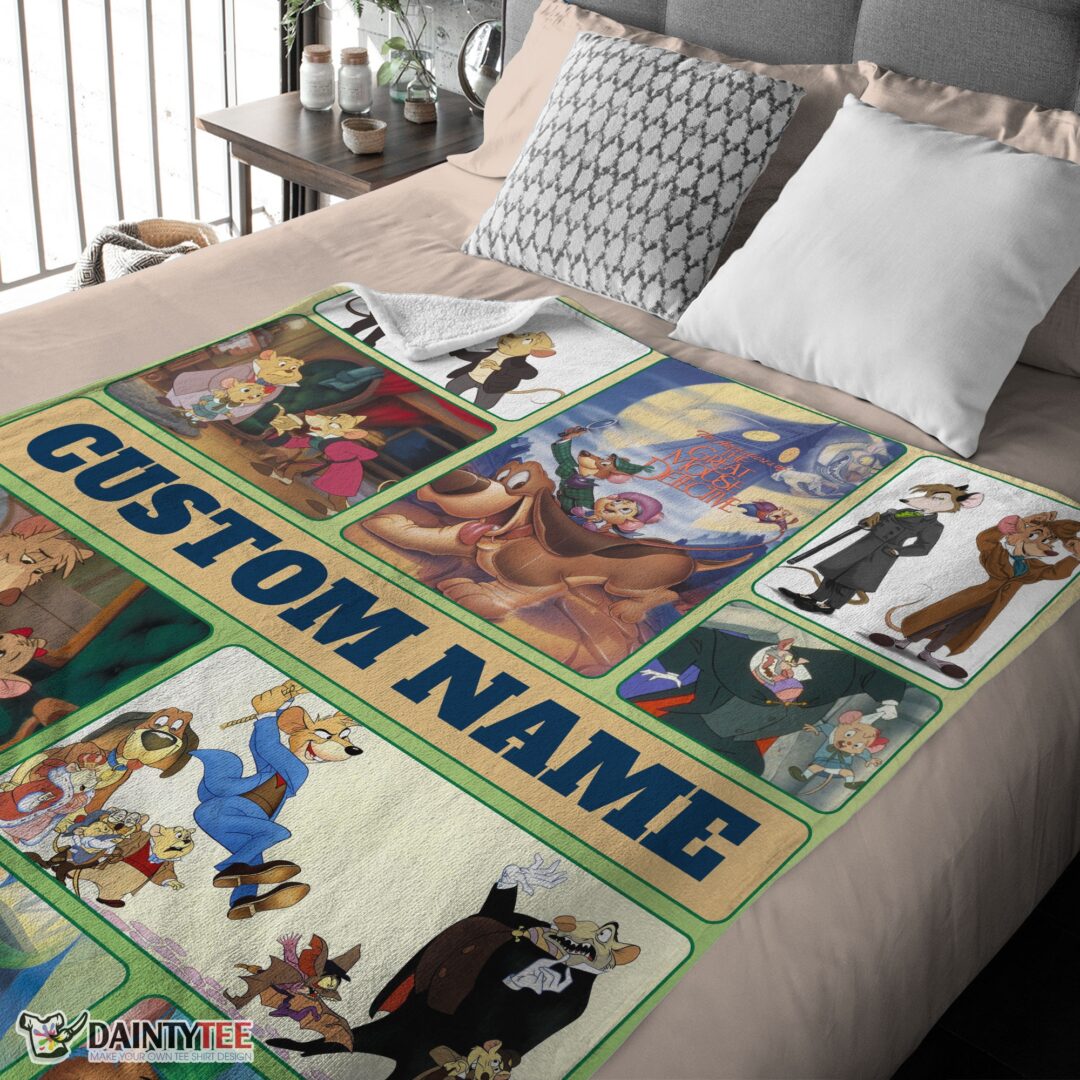 top-disney-cartoon-personalized-great-mouse-detective-blanket-fleece-customized-blanket-mk-03 Top Disney Cartoon Personalized Great Mouse Detective Blanket Fleece Customized Blanket - Image 4