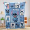 Top Disney Cartoon Stitch With Friends Blanket Customize Blanket