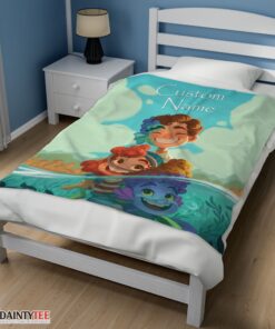 Top Disney Cartoon Summer Of Luca With Friends Blanket Fleece Customized Blanket - Image 3