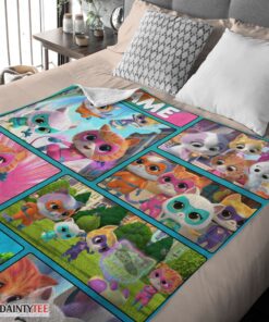 Top Disney Cartoon SuperKitties With Friends Blanket Fleece Customized Blanket - Image 4