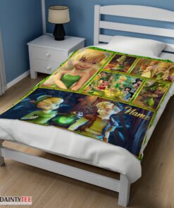 Top Disney Cartoon Tinker Bell Cute Blanket Fleece Customized Blanket - Image 3