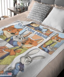 Top Disney Cartoon Zootopia Velveteen Cute Blanket Fleece Customized Blanket - Image 4