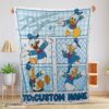 Top Disney Donald Duck With Signature And Friends Donald Duck Moods Blanket Customize Blanket
