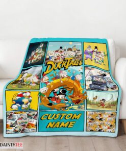 Top Disney Ducktales Cartoon Collage Blanket Fleece Customized Blanket - Image 3