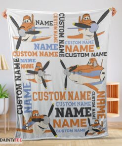 Top Disney Dusty Crophopper Blanket Fleece Customized Blanket