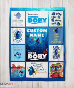 Top Disney Finding Dory What Would Dory Do Collage Blanket Fleece Customized Blanket