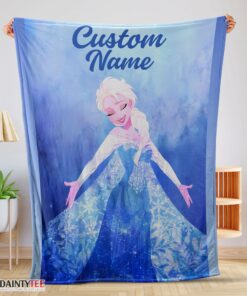 Top Disney Frozen Magic Elsa Blanket Fleece Customized Blanket