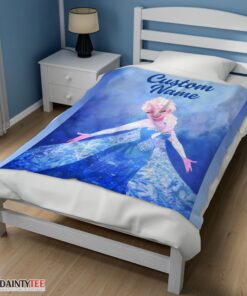 Top Disney Frozen Magic Elsa Blanket Fleece Customized Blanket - Image 3