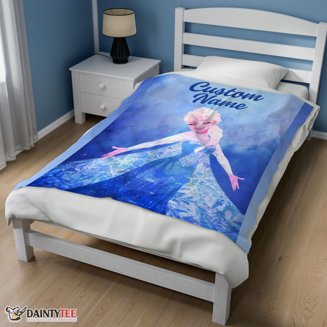 top-disney-frozen-magic-elsa-blanket-fleece-customized-blanket-mk-02 Top Disney Frozen Magic Elsa Blanket Fleece Customized Blanket - Image 3
