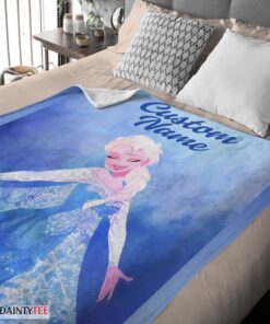 Top Disney Frozen Magic Elsa Blanket Fleece Customized Blanket - Image 4