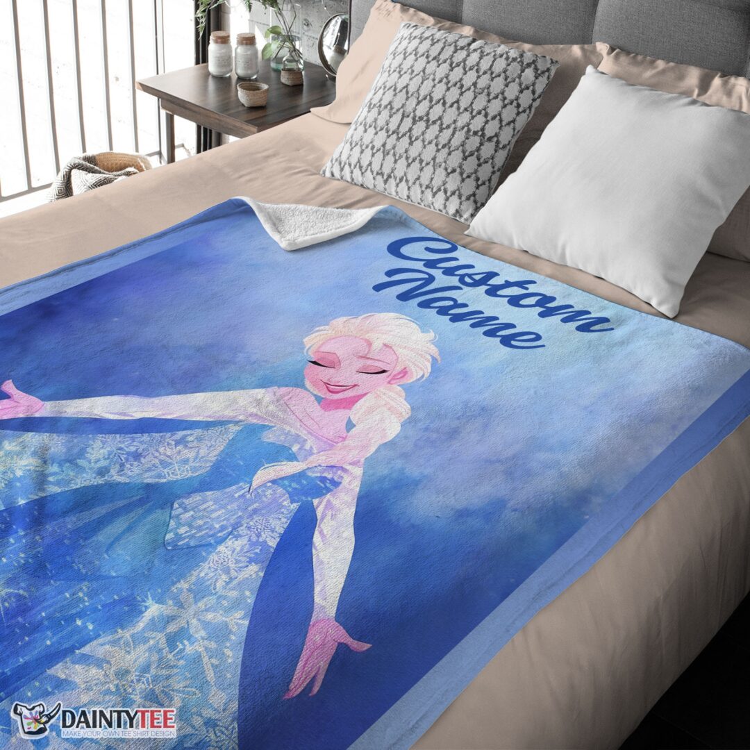 top-disney-frozen-magic-elsa-blanket-fleece-customized-blanket-mk-03 Top Disney Frozen Magic Elsa Blanket Fleece Customized Blanket - Image 4