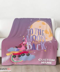 Top Disney Inside Out Bing Bong To The Moon And Back Blanket Fleece Customized Blanket - Image 3