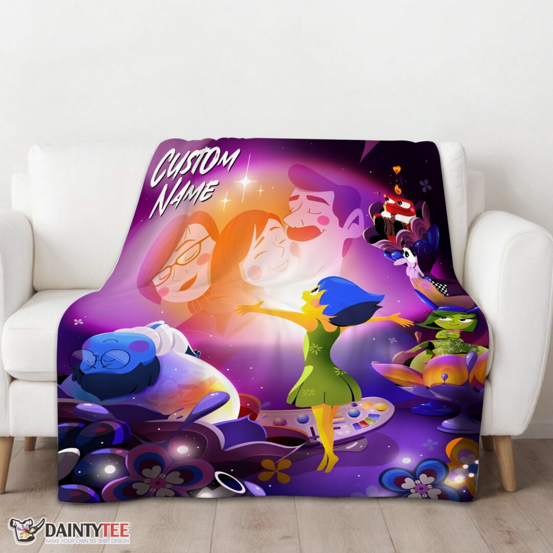 top-disney-inside-out-family-unite-blanket-fleece-customized-blanket-mk-01 Top Disney Inside Out Family Unite Blanket Fleece Customized Blanket - Image 3