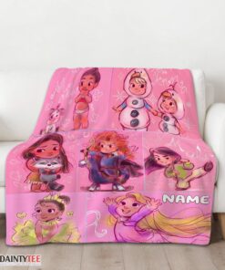 Top Disney Kids Princess Sketches Blanket Fleece Customized Blanket - Image 3