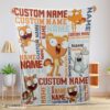 Top Disney Kiff Chatterley & Barry Buns Blanket Fleece Customized Blanket