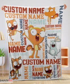 Top Disney Kiff Chatterley & Barry Buns Blanket Fleece Customized Blanket