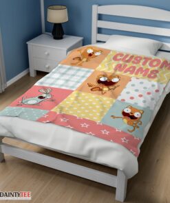 Top Disney Kiff Chatterley & Barry Buns Pattern Blanket Fleece Customized Blanket - Image 3